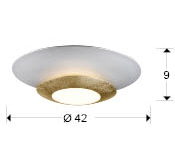 Светильник потолочный LED SCHULLER HOLE 148277 d420 h90