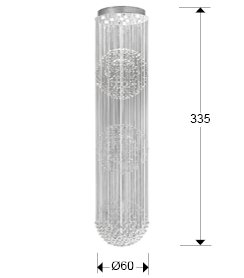 Светильник подвесной LED SCHULLER ESTRATOS 690217 d600 h2780