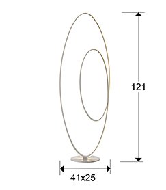 Светильник напольный LED SCHULLER LOOP 614157 410х250 h1210