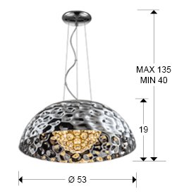 Светильник подвесной LED SCHULLER MARE 563847 d530 h400/1350