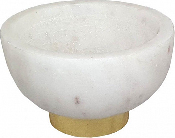 Чаша из белого мрамора 10х10х6см Casaentera CE04-78602/1-WHIT-DS