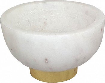 Чаша из белого мрамора 10х10х6см Casaentera CE04-78602/1-WHIT-DS