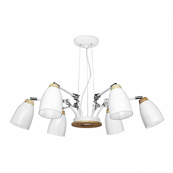 Светильник подвесной Casaentera Watchman CE13-LOFT4402/6WH белый d900х450