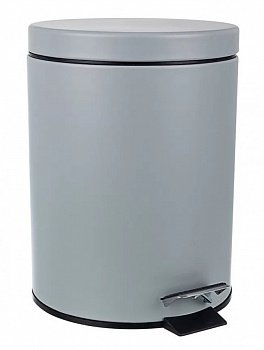Бачок для мусора BIZZOTTO BATH ROUND MATT GREY 0190418 d205х278h 5л