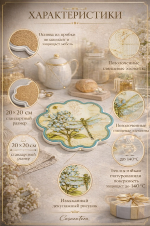 Характеристики керамического подставки Casaentera