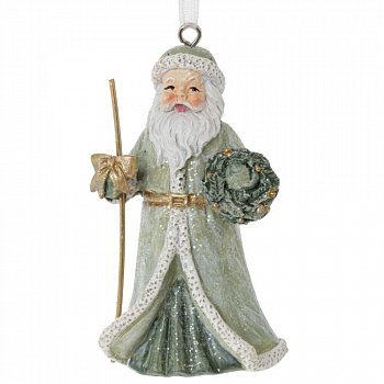 Фигурка декоративная подвесная "Дед Мороз", L4,5 W3,5 H8
