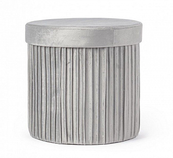 Пуф BIZZOTTO JOCELYN ROUND grey 0730180 380х380х380h