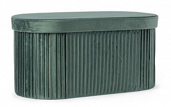 Пуф BIZZOTTO JOCELYN OVAL green 0730187 760х380х380h