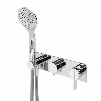 Смеситель для ванны и душа встроенный с душевым комплектом BRUMA BREEZE 168 200 1CR хром