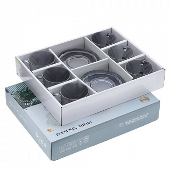 Набор кофейный 160 мл, 6 перс. 12 предм. L12,5 W12,5 H6,5 см
