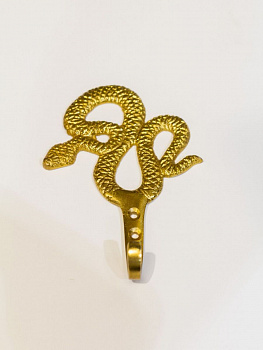 Крючок настенный GIFT COMPANY GOTHAM SNAKE 78566 золотой 110x165x30