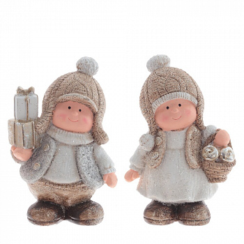 Фигурка декоративная "Ребёнок", L12 W7 H18 см, 2в.