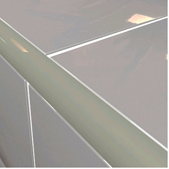 Уголок для плитки наружный MAKRO-PLAST 012 серый 7x23x2500