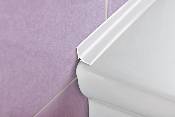 Профиль PROSANI STRIP ПВХ 10*10 с клеящ.слоем, 3,5м белый