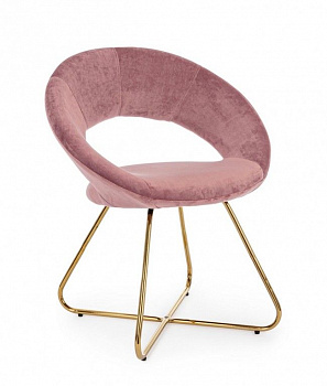 Кресло BIZZOTTO VANITY GOLD PINK 0735241 580х690х810h
