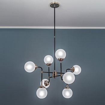Светильник подвесной Casaentera Light CE10-1008/8 черный d900 h800/1450