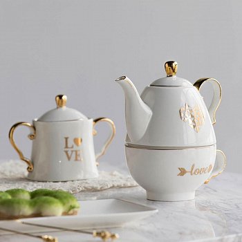 Чайник с чашкой 16x11х17см Casaentera CE04-1656
