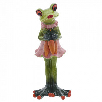 Фигурка декоративная "Лягушка", L6,5 W6 H15,5 см