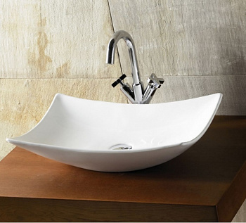 Раковина накладная BATHCO MAGDALENA 0092 белый 570x390x145