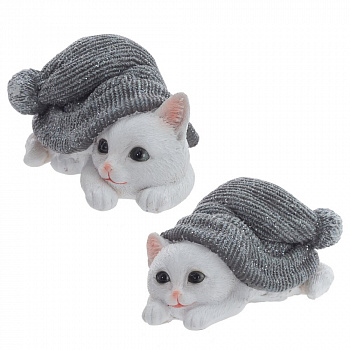 Фигурка декоративная "Котёнок", L14 W9,5 H7,5 см, 2в.