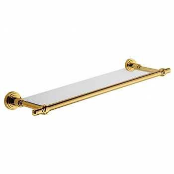 Полка стеклянная WINDISCH SCALA 85176O золото 42x660x140