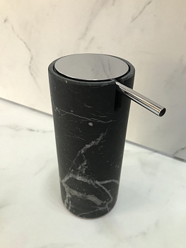 Дозатор для мыла WINDISCH BLACK MARQUINA MARBLE 90820CR черный/хром 68х160