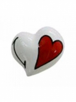 Крючок сердце ANTARTIDEE APPENDINI 1207 B LOVE белый
