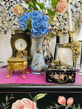 Кувшин декоративный фарфор синий Casaentera 14х11х30 см CE04-31G2611/A726EC/HLD2136