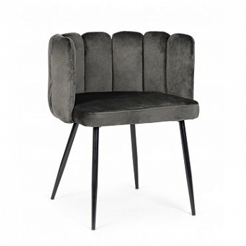 Стул BIZZOTTO PETALO MINK VELVET 0734321 630a - 560b - 765h
