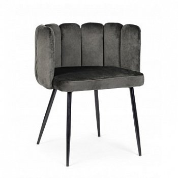 Стул BIZZOTTO PETALO MINK VELVET 0734321 630a - 560b - 765h