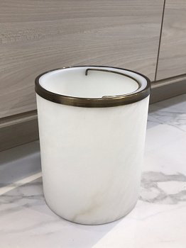 Бачок для мусора WINDISCH ALABASTER 89812OW бронза 185x215
