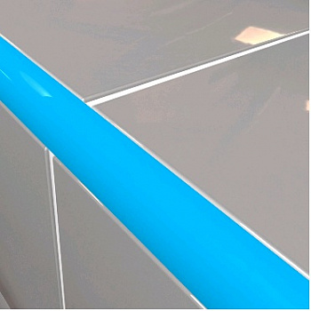 Уголок для плитки наружный MAKRO-PLAST 020 светло-синий 12,5x23x2500