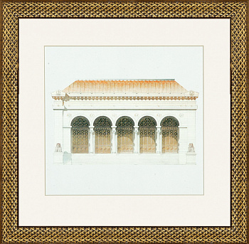 Постер в раме G&C the classical collection  RP7275PPCR/166G 430x440