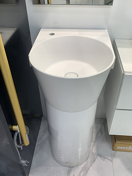 Комплект тумба напольная с раковиной NOVELLO CANESTRO 704000 Opaco Bianco 420x520h870