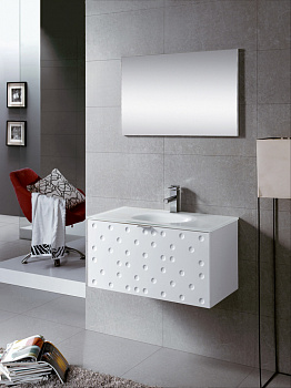 Комплект раковина с тумбой с зеркалом BATH AND KITCHEN VERSALLES 10044BL белый 800x400x400