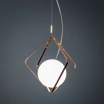 Светильник подвесной Casaentera Light CE10-1023 золото 300х300 h450/1950
