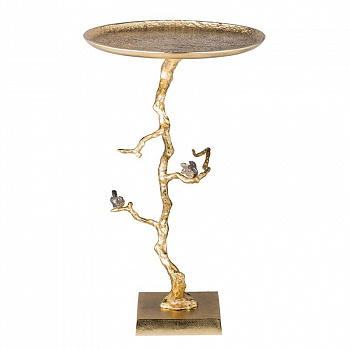 Столик акцентный 43x43x71см Casaentera CE04-AV39715-GOLD