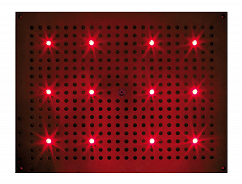 Лейка верхнего душа с хромотерапией BOSSINI DREAM-RECTANGULAR LIGHT RGB H37377030 хром 500x400