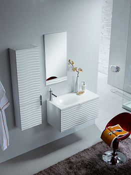 Комплект раковина с тумбой с зеркалом BATH AND KITCHEN VERONA 10025BL белый 800x400x400/400x800
