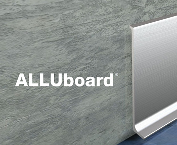 Плинтус Alluboard 60*11мм 2м алюм. Silver sparkling polished BMA6011ABL