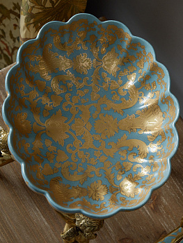 Чаша на ангелах 39x36x17см Casaentera CE04-31G1895/D472C/NB4199