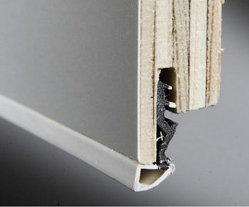 Уплотнитель для плинтуса Isolwood ПВХ 2,4 м, алюминий матов. G-Alluminio48