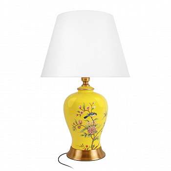 Светильник настольный Casaentera Dandelion CE13-10380T/B желтый d330х530