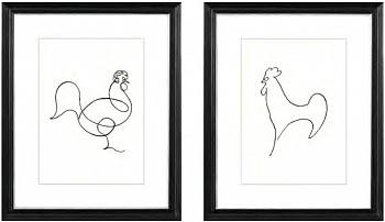 Постер в раме G&C the classical collection  RS3887PP219/3504BLS 400x500