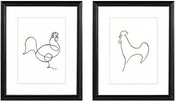 Постер в раме G&C the classical collection  RS3887PP219/3504BLS 400x500