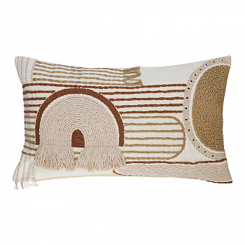 Чехол на подушку Beige geometry TKANO Ethnic TK24-CC0003 бежевый 350х600