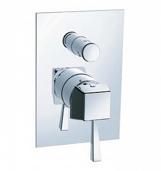 Смеситель для ванны встроенный с дивертером ART DESIGN FINE 132030 C хром со скрытой частью         