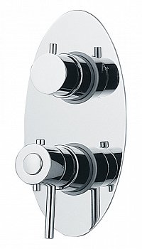 Смеситель для душа встроенный с термостатом на 5 положений BOSSINI OVAL Z04207010030 хром