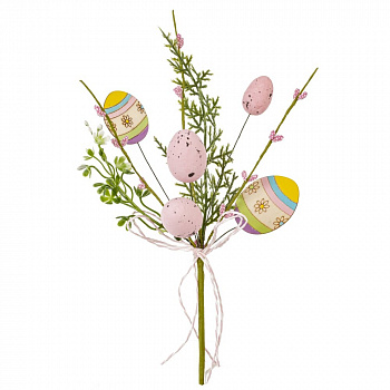 Ветка искусственная "Пасхальная", L11 W6 H26 см
