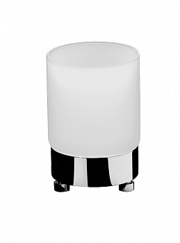 Стакан настольный WINDISCH FROZEN CRYSTAL GLASS 94118МCR хром d70 h105